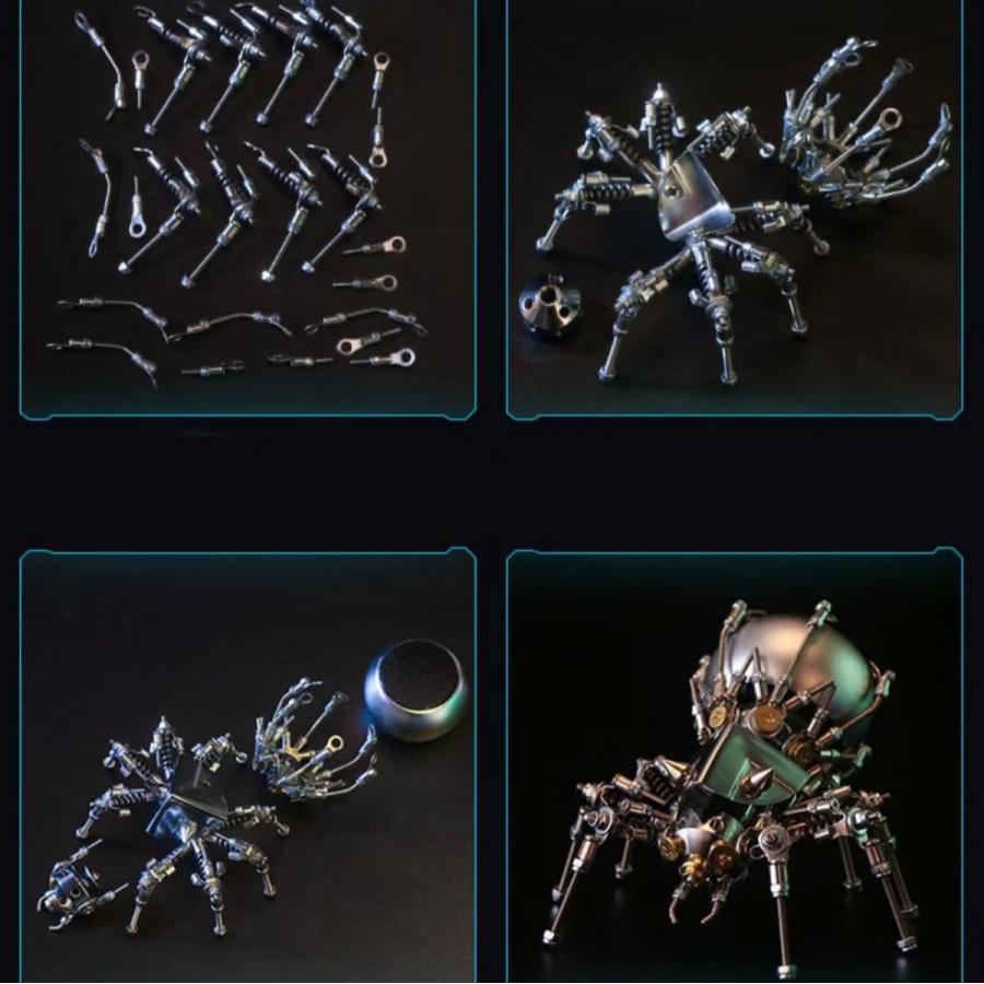 bluetoothスピーカー スパイダー スチームパンク ロボ 置物 飾り 雑貨  