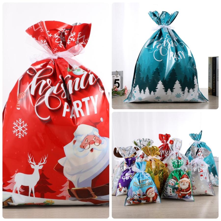 LL クリスマス ラッピング袋 ギフト袋 ラッピングバッグ ギフトバッグ