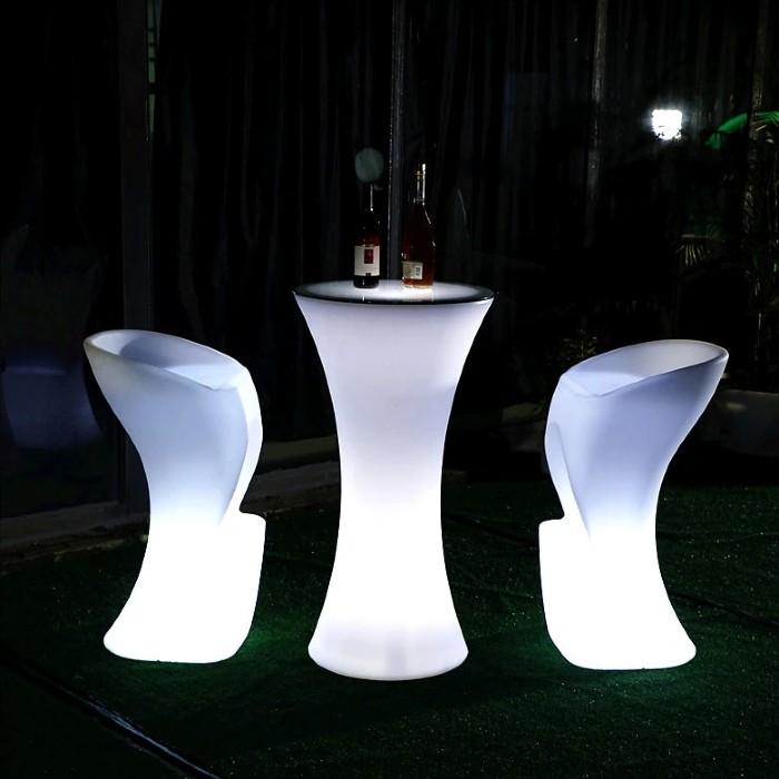 テーブルセット LED ライトテーブル カクテルテーブル 光る椅子 テーブルセット LED ライトテーブル カクテルテーブル 光る椅子