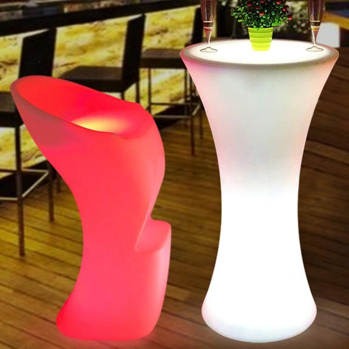 テーブルセット LED ライトテーブル カクテルテーブル 光る椅子 テーブルセット LED ライトテーブル カクテルテーブル 光る椅子