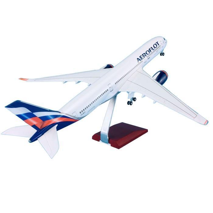 アウトレット 模型飛行機 アエロフロート A350-900 ロシア航空 LED ロシア航空 アエロフロート 模型 飛行機 LED エアバス A350-900