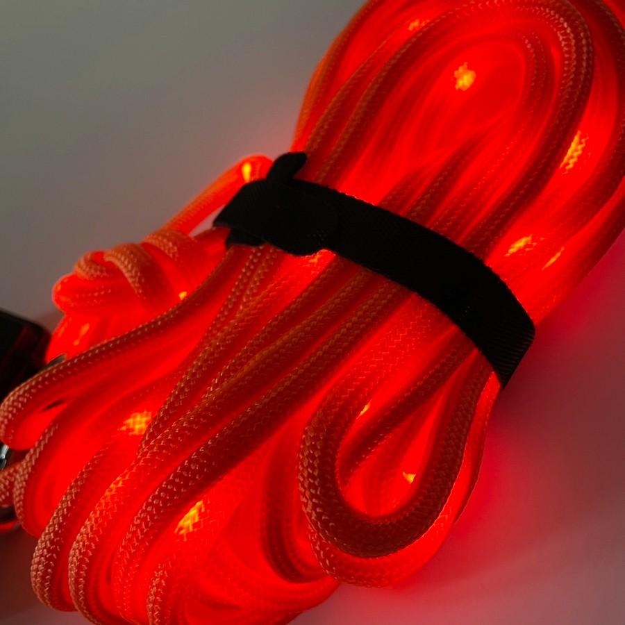 10m ロープライト テントロープ 光るロープ LED 防水 アウトドア