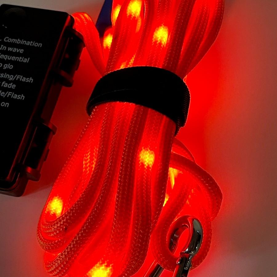 3m ロープライト テントロープ 光るロープ LED 防水 電池式