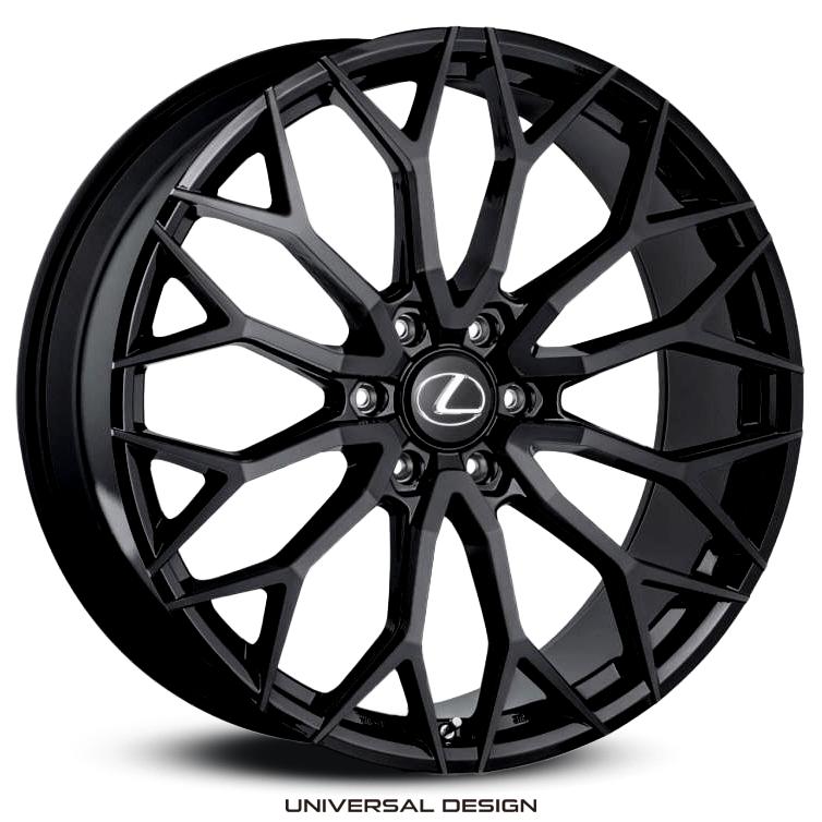 レクサスLX600/LX700h用 UNIVERSAL DESIGN FF02M 24100 55 6/139 GROSS BLACK x1台分 | 