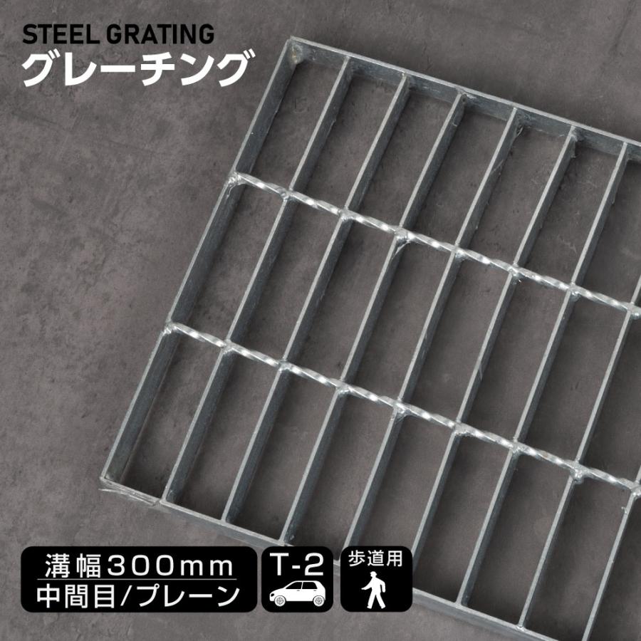 溝蓋 グレーチング 溝ふた 側溝 一般側溝用 溝幅300mm 長さ1000mm 歩道 