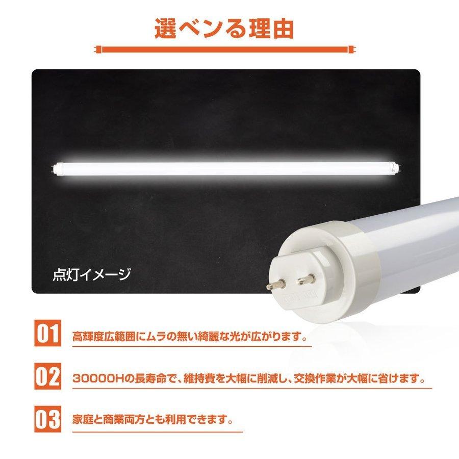 【5本セット】LED蛍光灯（12Wタイプ）100V直結 300度発光 直管 12型led グロー式 1060lm 630mm 昼光色6000~7000K 消費電力12W IP65 送料無料 r-630-5setの画像