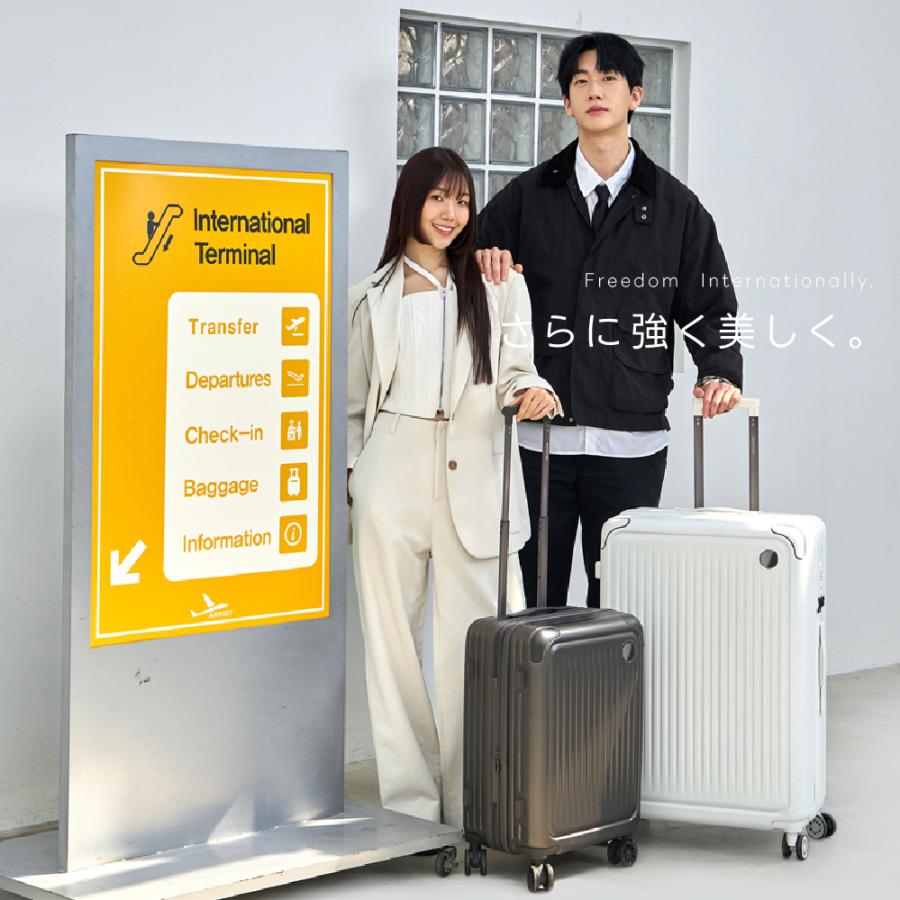 スーツケース 機内持ち込み 耐衝撃 キャスター取り外し キャリーバッグ 収納ポケット USBポート付き 超軽量 360度回転 カップホルダー付き 旅行 出張 sc706 |  | 03