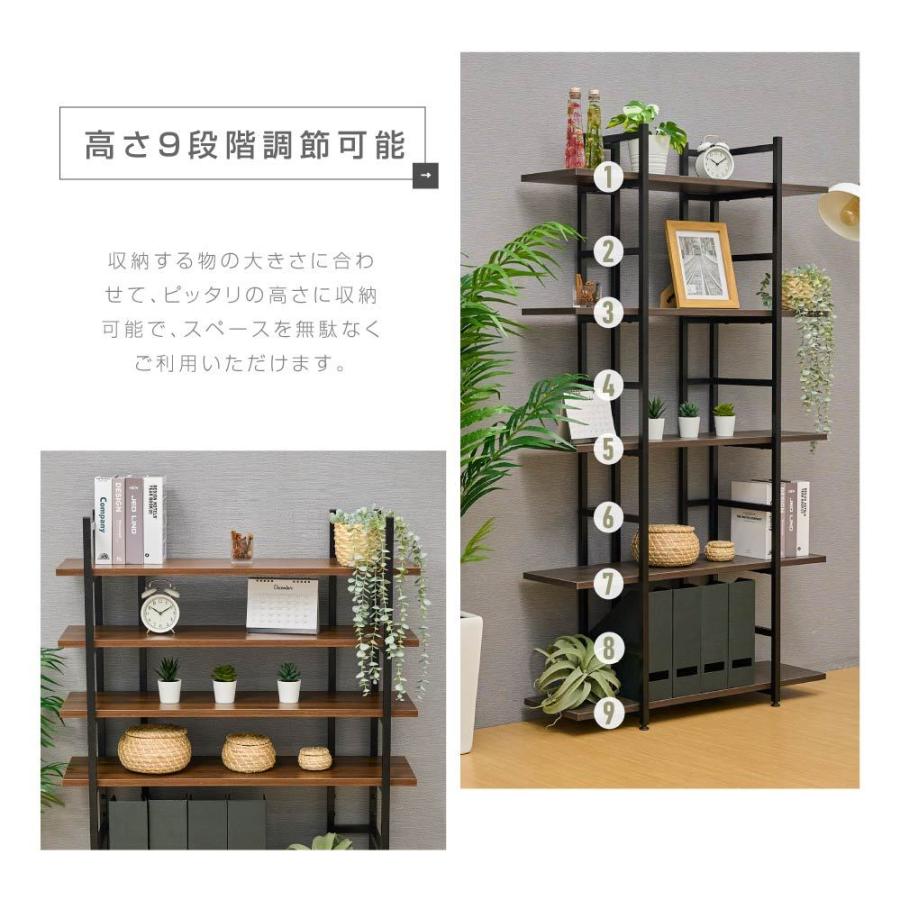 棚 コーナーラック オープンシェルフ 本棚 ラック 木製 家具