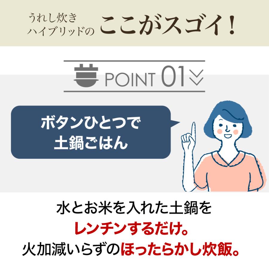 うれし炊き ハイブリッド レンジ炊飯 レンジで炊飯 IWANO 炊飯土鍋