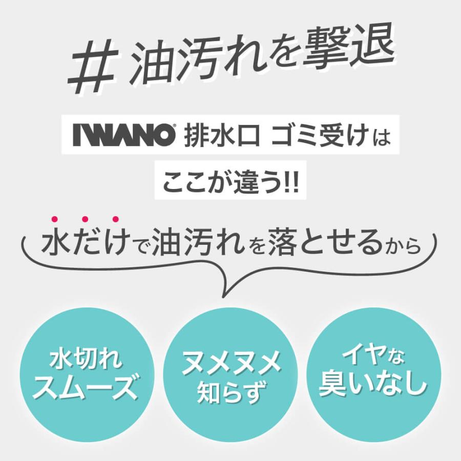 IWANO 排水口 ゴミ受け 【144mm 】抗菌 油汚れなし 着色なし 特殊防汚加工 防汚コーティング シンクゴミ受け 洗剤なしで油汚れが落ちる |  | 03