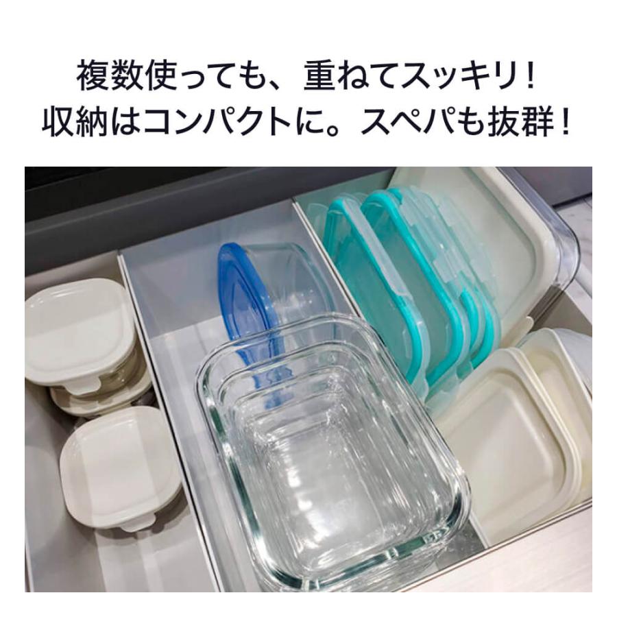 耐熱ガラス製保存容器 4個セット ガラス容器 IWANO 耐熱 タッパー