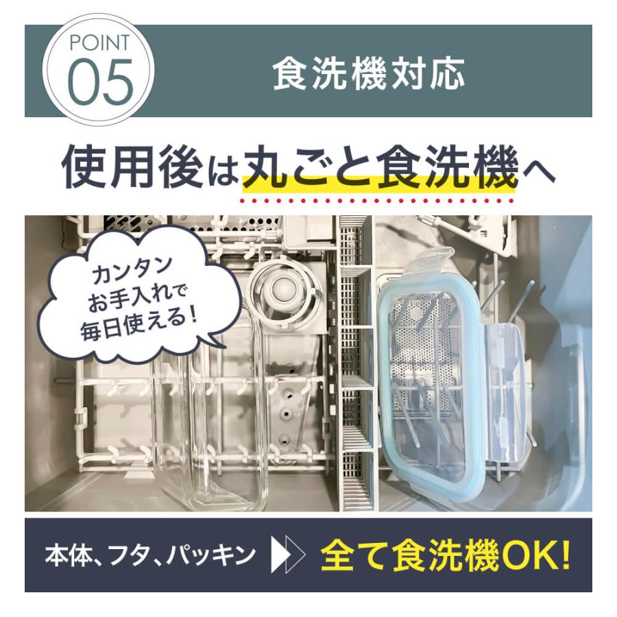 耐熱ガラス製保存容器 4個セット ガラス容器 IWANO 耐熱 タッパー ガラスタッパー 密閉 もれない 640mL × 4個 セット 保存容器 耐熱ガラス 蓋付き 密閉 保存 |  | 09