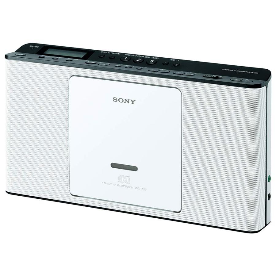 SONY パーソナルオーディオシステム ZS-E80 ホワイト　完動品 ソニー CDラジオ ZS-E80 : FM/AM/ワイドFM対応 語学学習用機能搭載