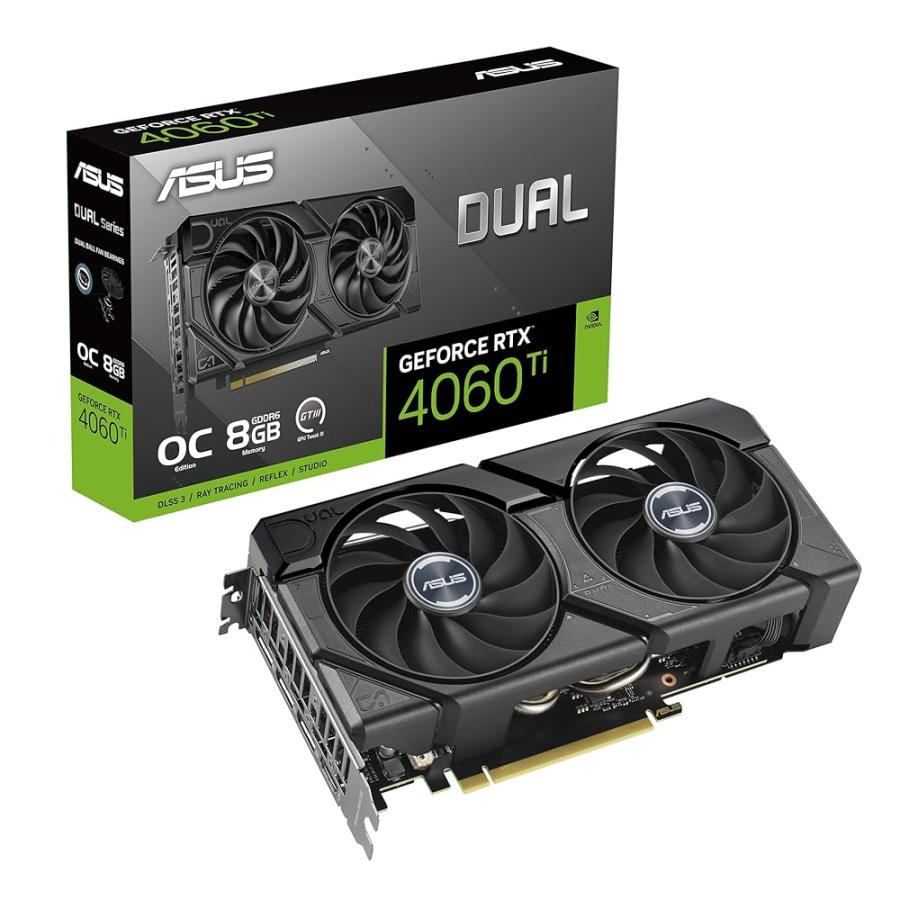 ASUS Dual RTX4060Ti 8G OC EVO グラフィック 