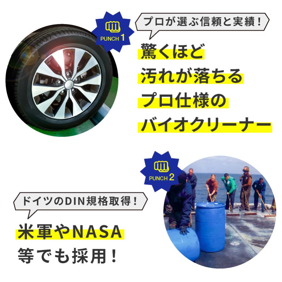 お掃除PUNCH ウルトラマルチクリーナー 天然成分 窓ガラス 油膜 車 
