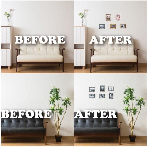 額縁シール L版用（ゴシック）”何度でも”貼って剥がせる！ ウォール