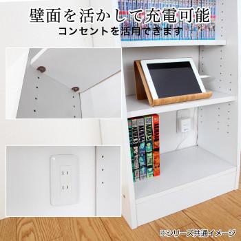 天井つっぱりコレクションラック　ホワイト　NCR-T001W_1