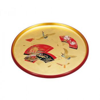 まえじゅう漆器 宝扇 9.0丸盆 7M-106 : KAIKENSHOP - 通販 - Yahoo