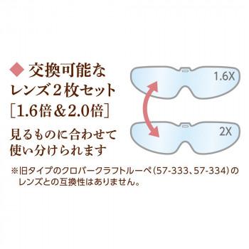 クロバー クロバークラフトルーペ 1.6倍＆2.0倍 スモーキーグレー 57-336_7