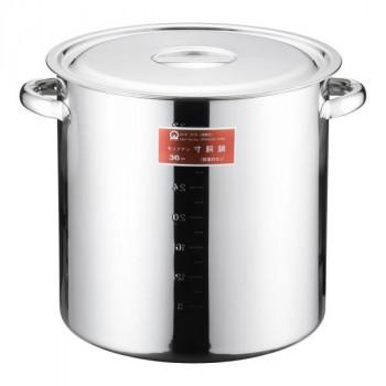 【新品未使用】遠藤商事 寸胴鍋36cm (目盛付) ステンレス日本製 61LzwXOj+7L.jpg_BO30,255,255,