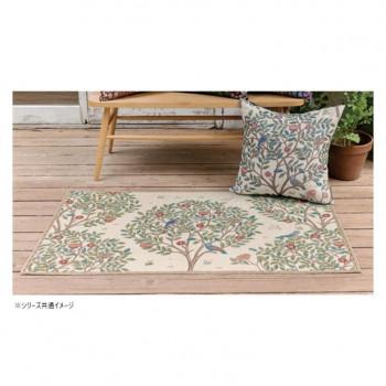 川島織物セルコン Morris Design Studio ケルムスコットツリー マット 約60×90cm FH1711A I アイボリー_1
