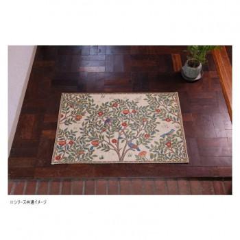川島織物セルコン Morris Design Studio ケルムスコットツリー マット 約60×90cm FH1711A I アイボリー_2