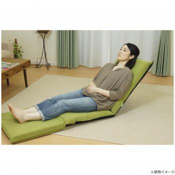 日本製 ポータブル3WAY座椅子 カーム オリーブグリーン : KAIKENSHOP