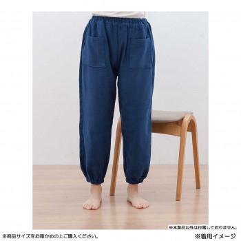 KADONO SARASHI SOME 和晒ガーゼ もんぺ ドビー織 ネイビー Lサイズ