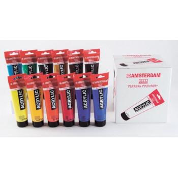 ターレンス アクリル絵具 アムステルダムアクリリックカラー 12色ANセット AAC#12SETAN 120ｍｌ tf8su2k ターレンス アムステルダムアクリリックカラー120ml 12色BNセット