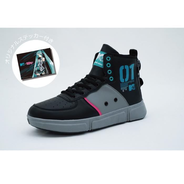 新品】MTV×初音ミクコラボスニーカー28.0cm ブラック/限定スニーカー