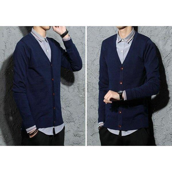 全品送料無料 トップス カーディガン メンズ 無地 Cardigan 春物 カーディガン メンズ 春 無地 Cardigan 長袖 Vネック カラー 薄手 綿 コットン 大きいサイズ シンプル ビジネス ニットジャケット カジュアル Www Threeriversofs Com