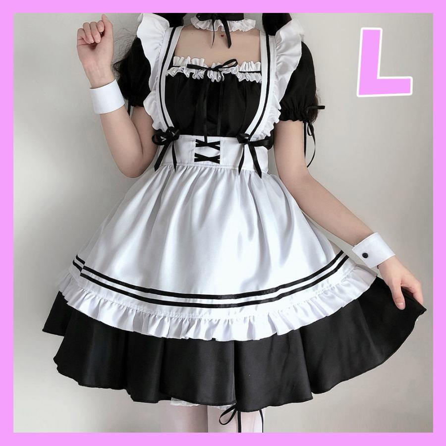 在庫あり　先行購入　レザー メイド服 コスプレ衣装 フリーサイズ Amazon.co.jp: コスプレ衣装 メイド服 3点セット (メンズXL