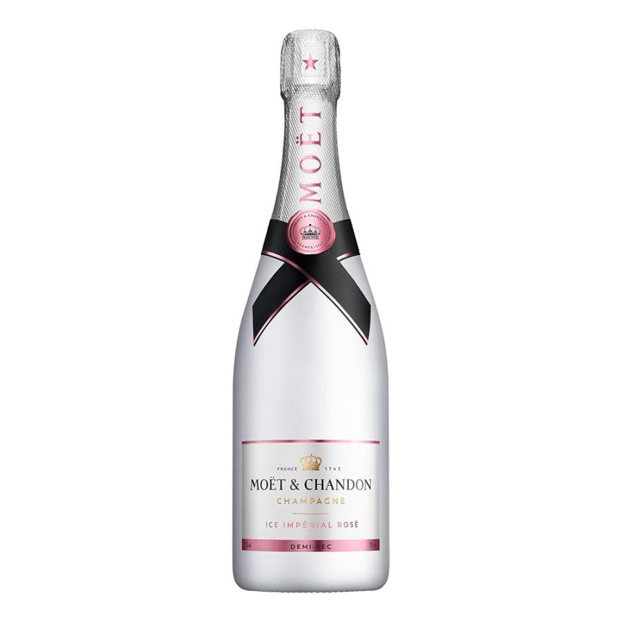 お酒 ギフト プレゼント ワイン スパークリングワイン シャンパン モエ シャンドン アイス 白 750ml & ロゼ かぶせ箱入り グラス & チョコレート セット |  | 03