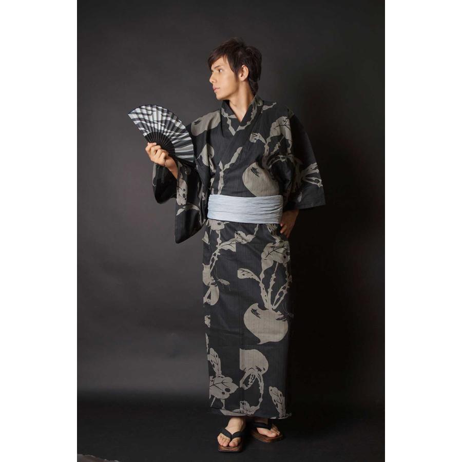 浴衣 メンズ/送料無料/浴衣+帯+下駄+腰紐/高級・お仕立て上がりメンズ