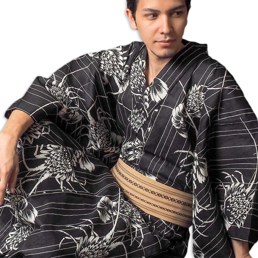 日本製  高級浴衣♡ 浴衣 メンズ/送料無料/日本製高級生地/浴衣 +帯+下駄+腰紐/高級・お