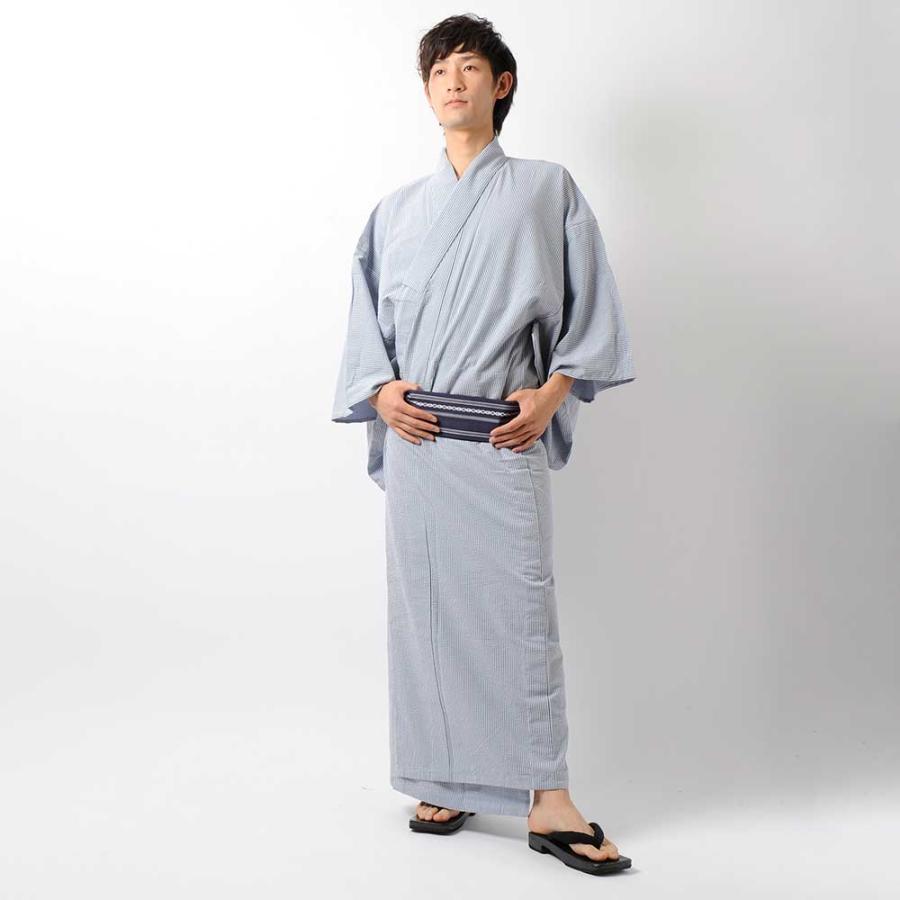 浴衣 メンズ/送料無料/男性浴衣 /涼しいサッカー生地/日本製高級生地