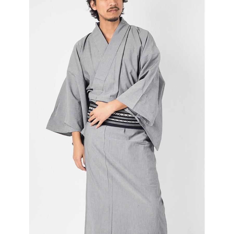 浴衣+帯+下駄+腰紐/Ummm.日本製高級生地 80番双糸トップコード・ 男性