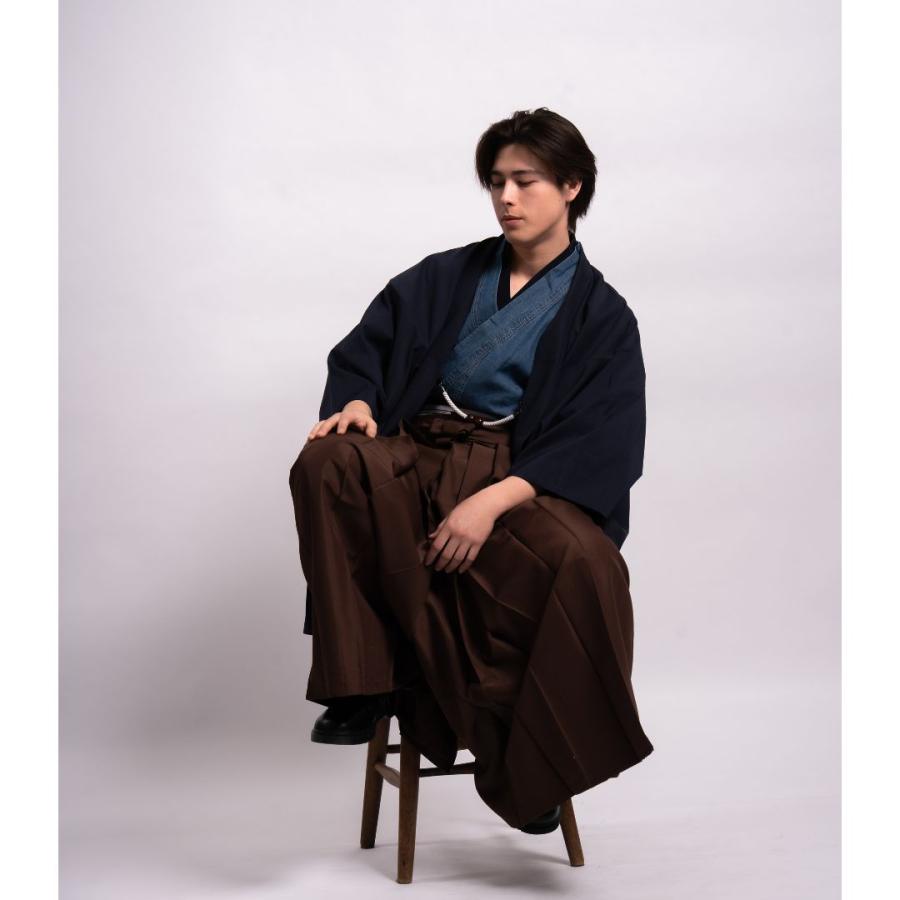 レンタル】【対応身長170cm-180cm】男性用羽織り袴フルセットremhs-hnv