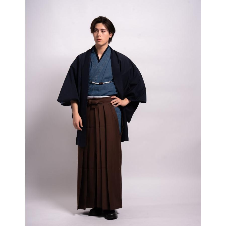 レンタル】【対応身長170cm-180cm】男性用羽織り袴フルセットremhs-hnv