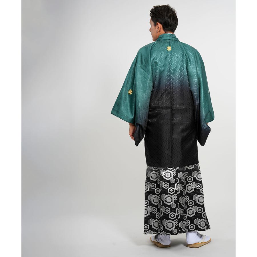 対応身長160cm-170cm】男性用レンタル紋付き袴フルセット 紋付きフル