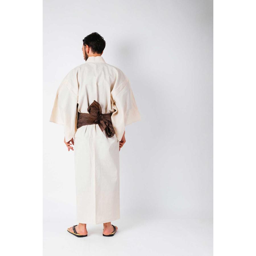 専用です。新品浴衣　綿麻　へこ帯付き　定価19800 浴衣 メンズ/送料無料/男性 浴衣/浴衣 +帯+下駄+腰紐/国産高級綿麻しじ