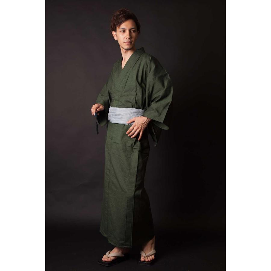 画像と全く同じ帯付き◆ノー皺加工最高級クールパス◆モダン翡翠緑浴衣 ◇ノー皺加工最高級クールパス◇高級絞り風のモダン翡翠緑浴衣