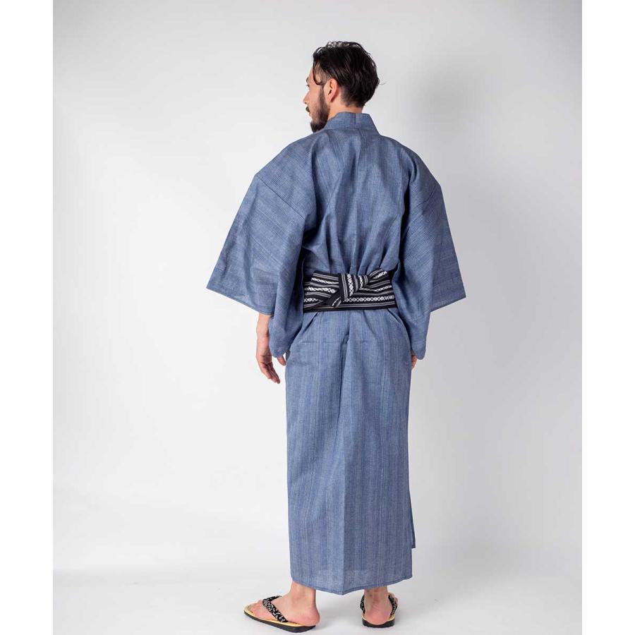 浴衣 メンズ/送料無料/男 メンズ 浴衣/浴衣+帯+下駄+腰紐/国産