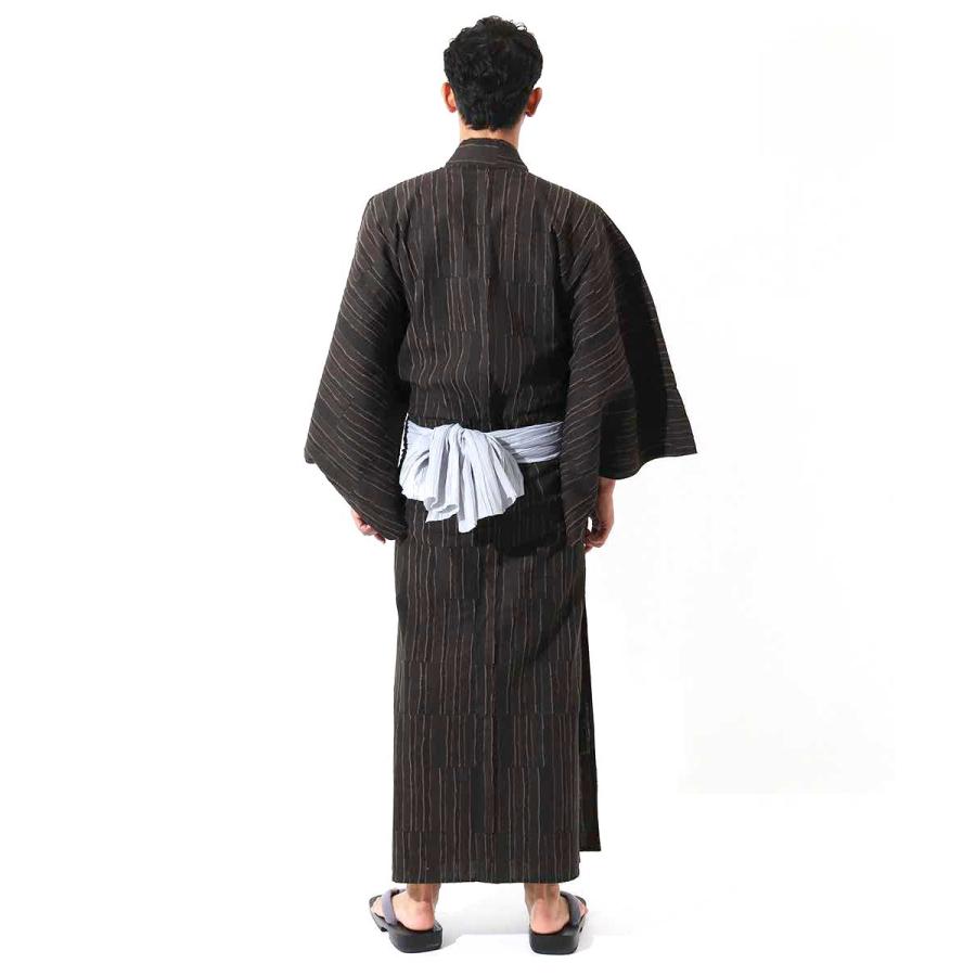 浴衣 メンズ/送料無料/日本製高級生地/浴衣+帯+下駄+腰紐/蹌踉け