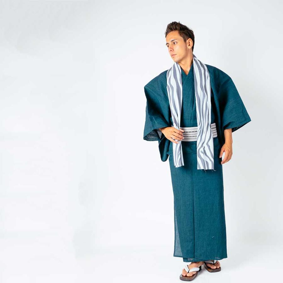 浴衣 メンズ/送料無料/男性浴衣 /浴衣+帯+下駄+腰紐/日本製高級
