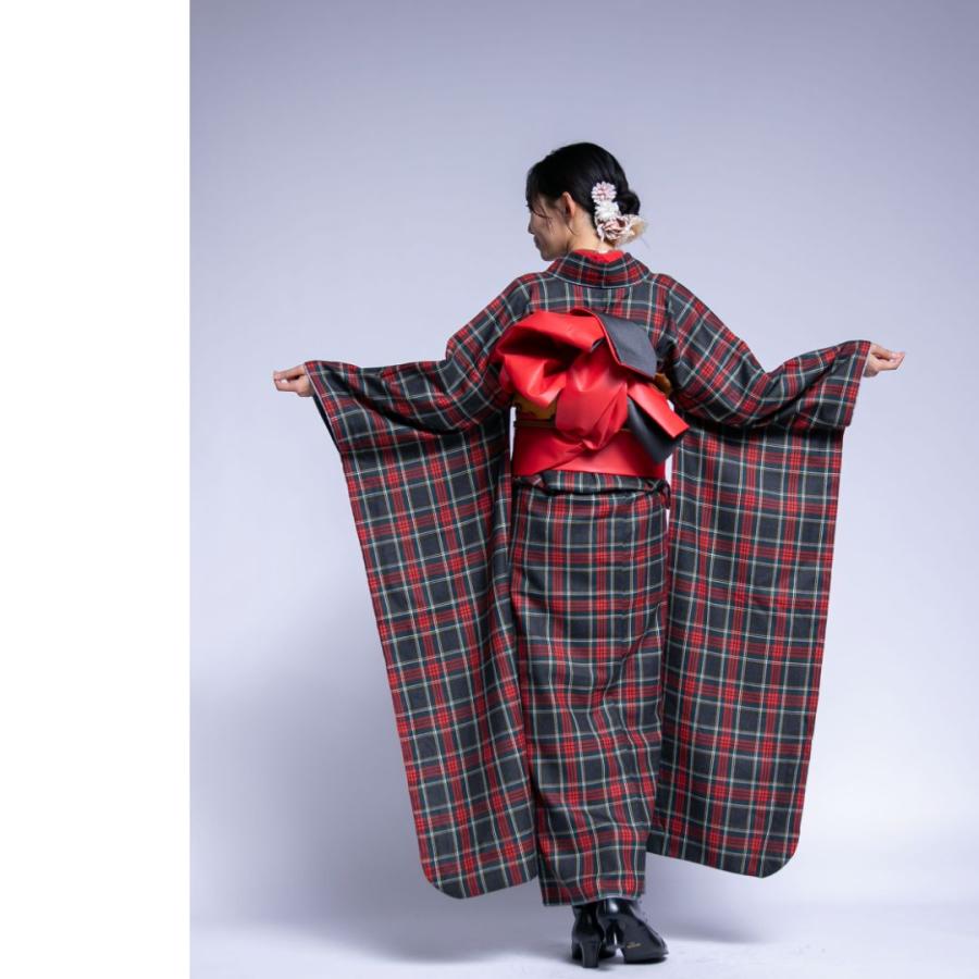 レンタル】【成人式】【対応身長160cm〜175cm】【ウール】レンタル振袖