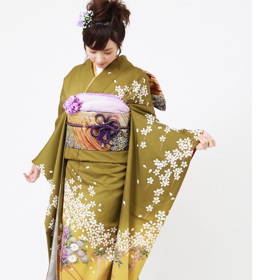 対応身長160cm〜175cm】【古典・正統派】【正絹】成人式レンタル振袖