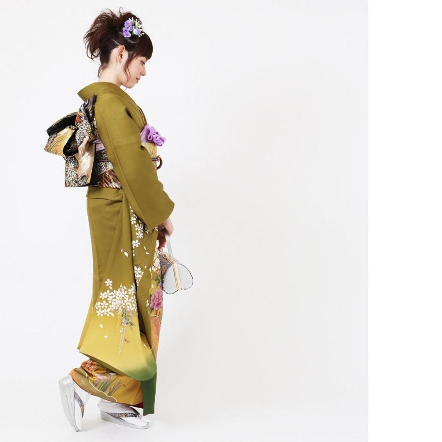 対応身長160cm〜175cm】【古典・正統派】【正絹】成人式レンタル振袖
