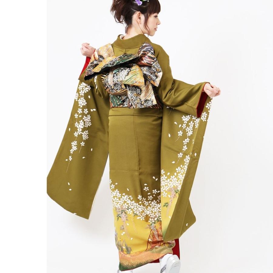 対応身長160cm〜175cm】【古典・正統派】【正絹】成人式レンタル振袖