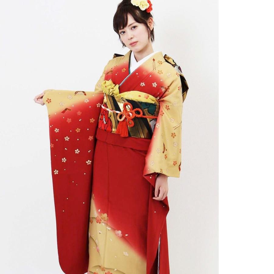 対応身長155cm〜170cm】【ポップ・キュート】【正絹】成人式レンタル